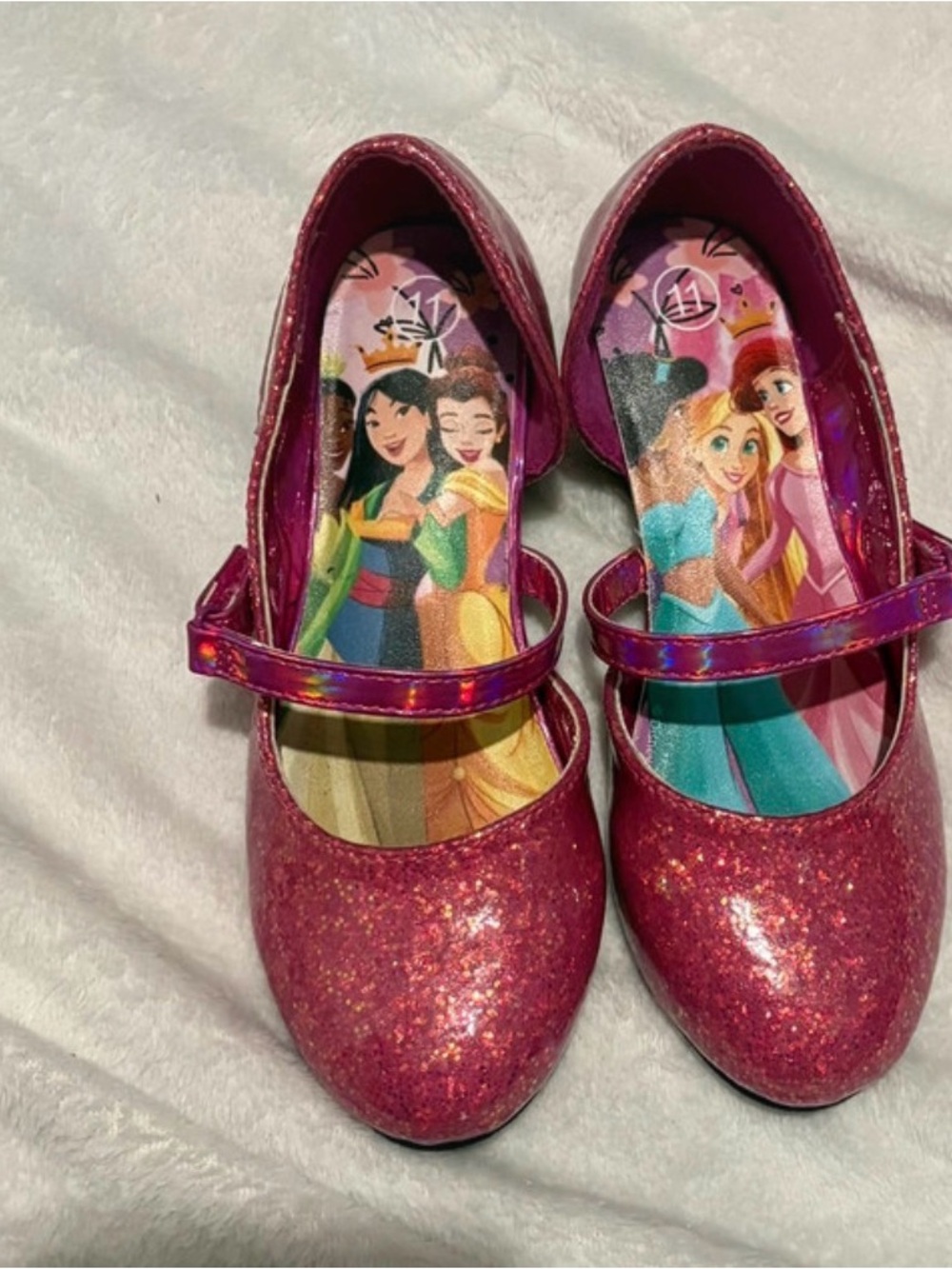Target Girls Glitter Mary Jane Dress Shoes - Fuchsia Pink
